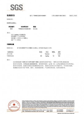 SGS检验报告